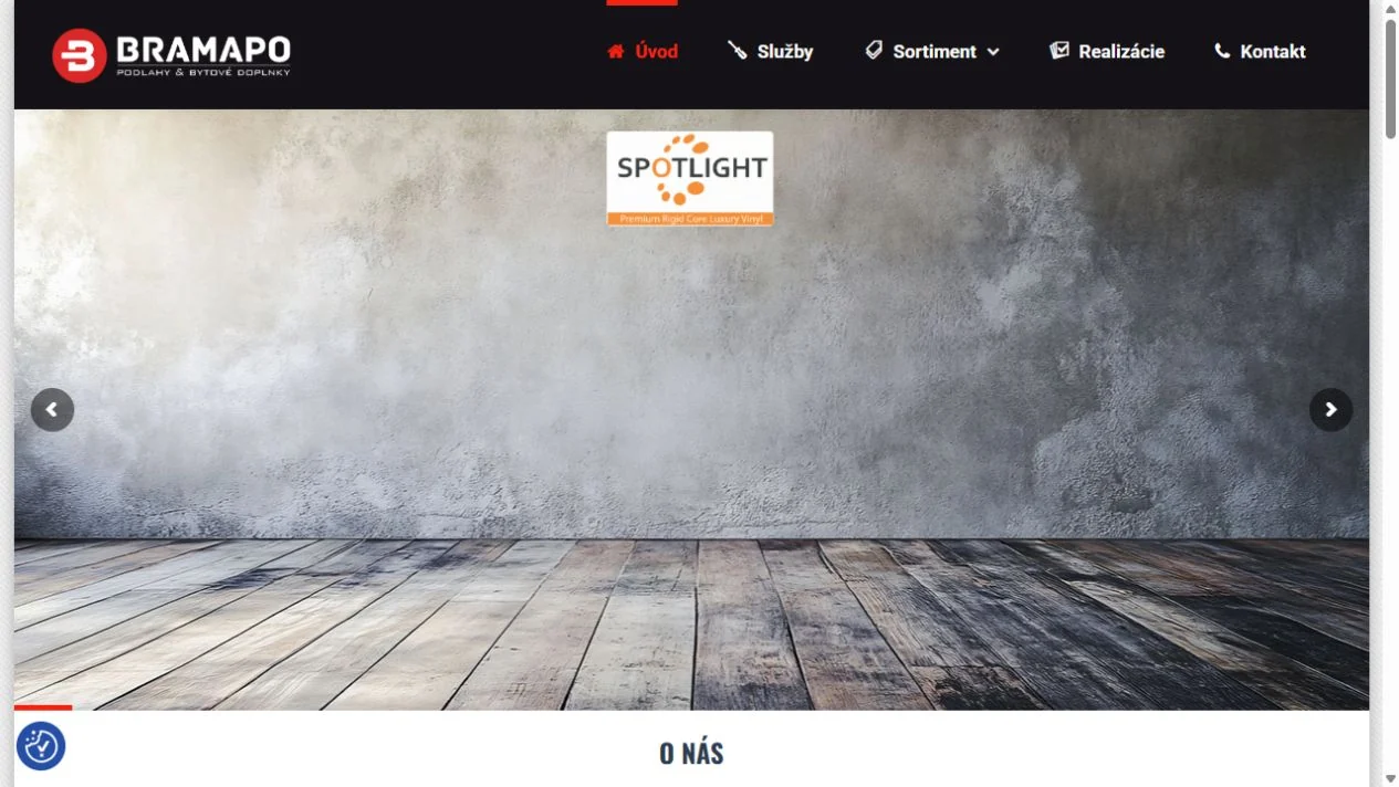Screenshot webu Bramapo